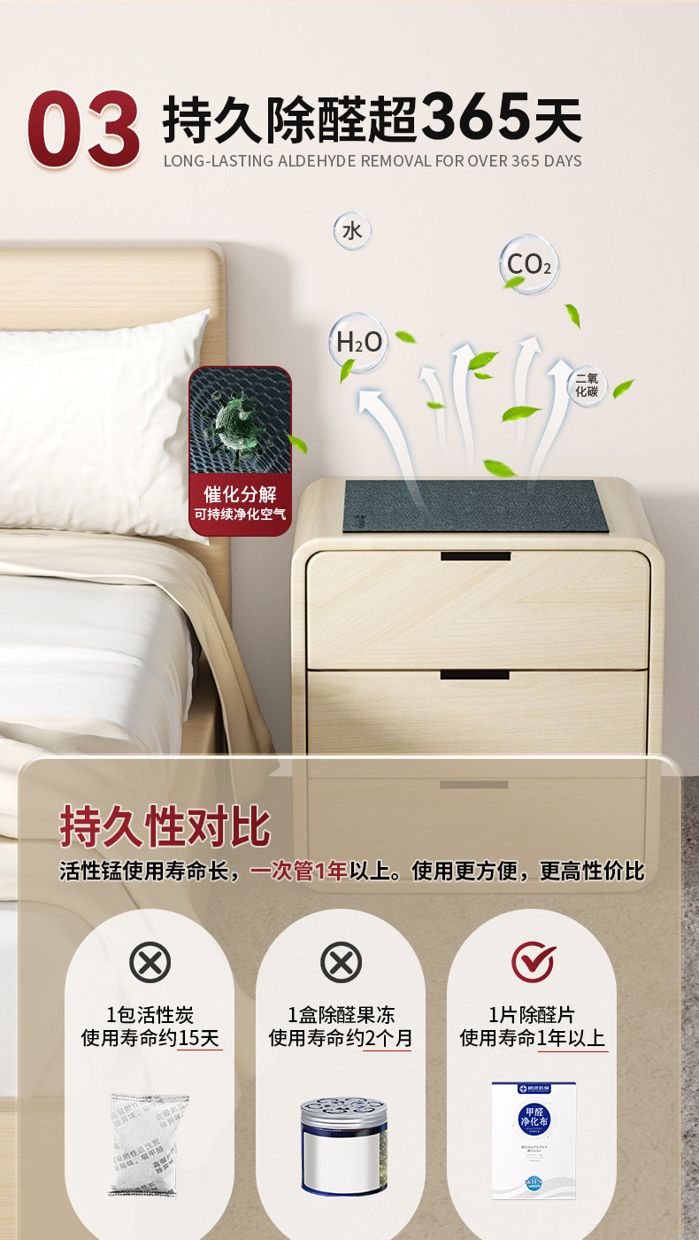 树派甲醛净化布-持久除醛超365天