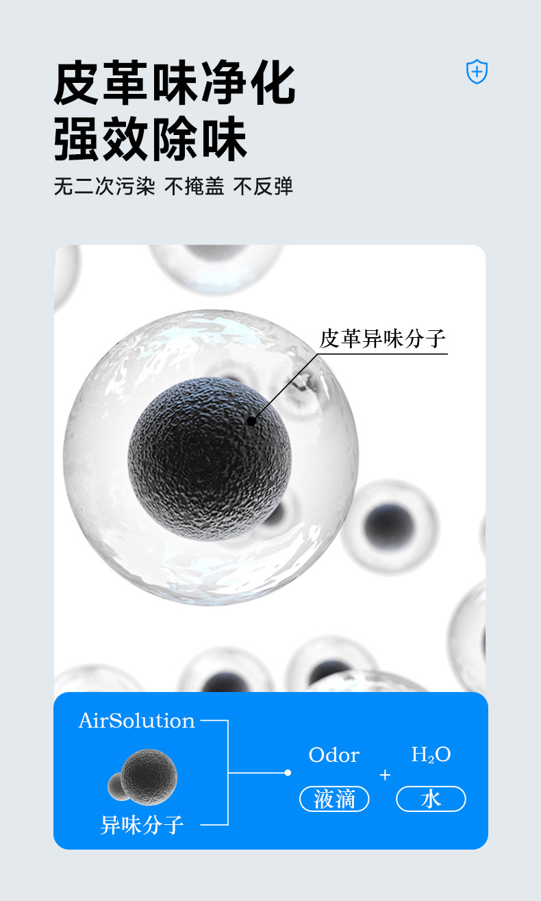 树派皮革除味剂-强效除味，无二次污染，不掩盖不反弹